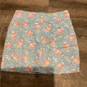 Vineyard Vines Refreshing Cocktail Print Mini Skirt